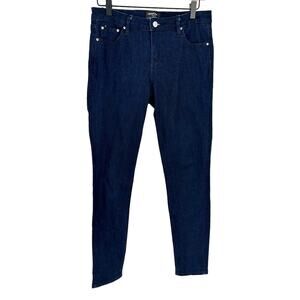 Earnest Sewn Natasha Mid Rise Skinny Jeans Blue Denim Western Stretch Size 27 S